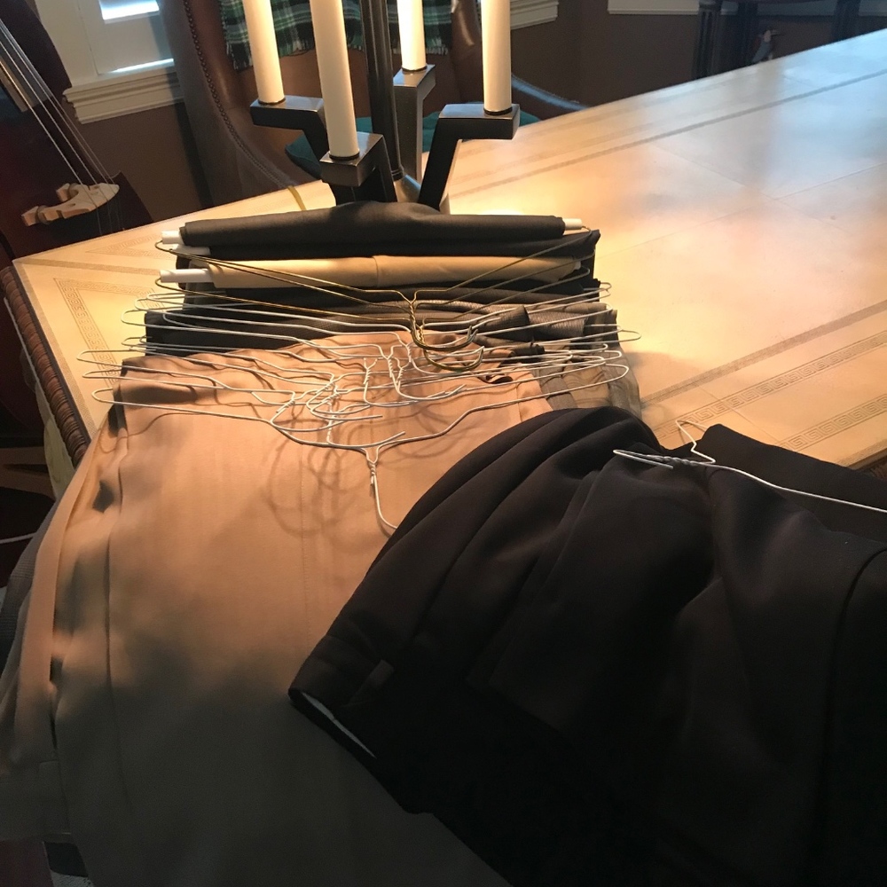 Dozen pairs of mens dress pants
